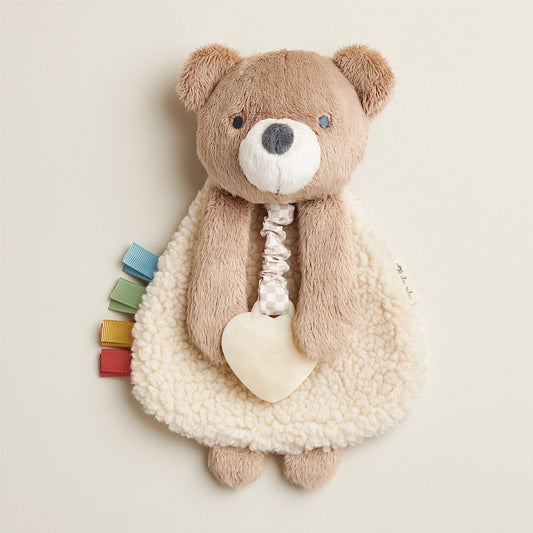 Itzy Lovey Plush & Teether Toy - Theo the Bear