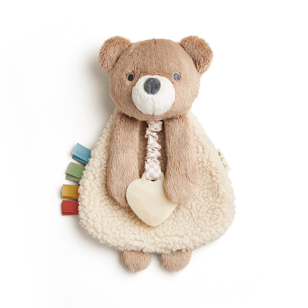 Itzy Lovey Plush & Teether Toy - Theo the Bear