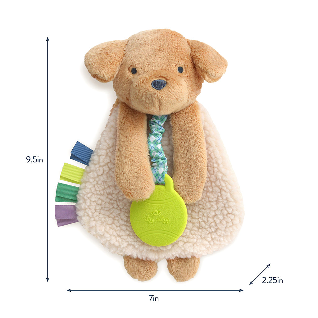 Itzy Lovey Plush & Teether Toy - Trevor the Puppy