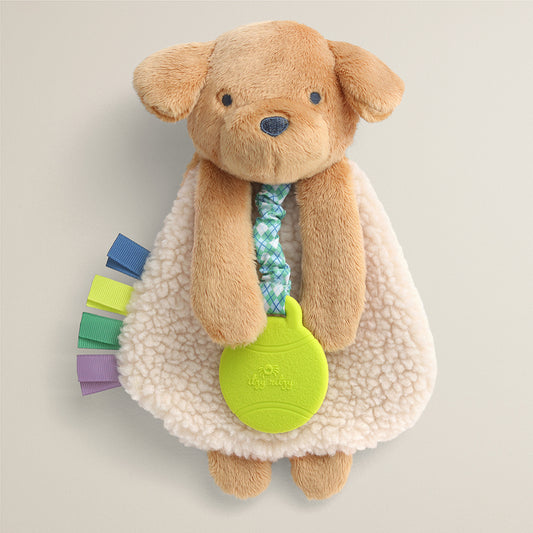 Itzy Lovey Plush & Teether Toy - Trevor the Puppy