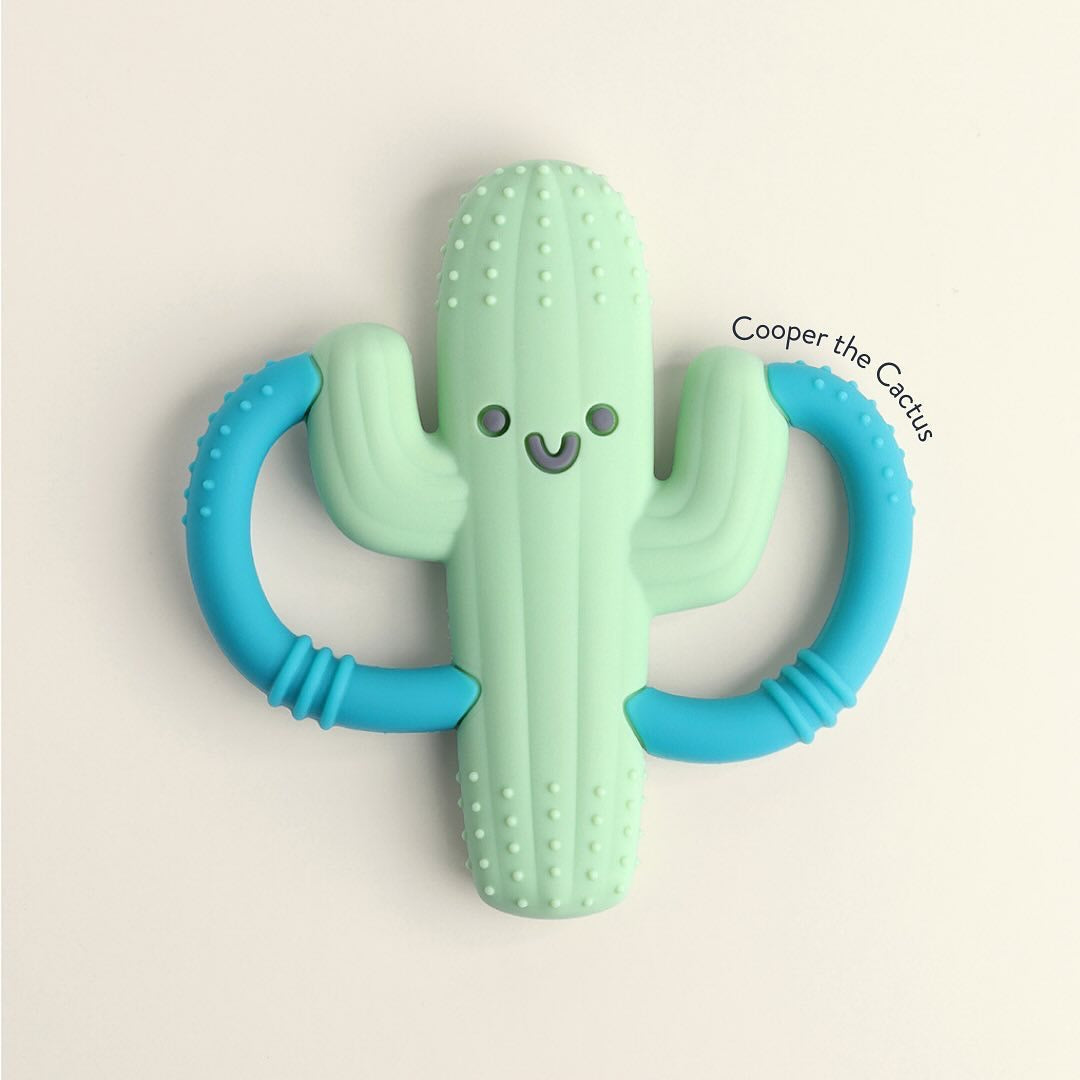 Cooper the Cactus Chew Crew™ Silicone Handle Teether
