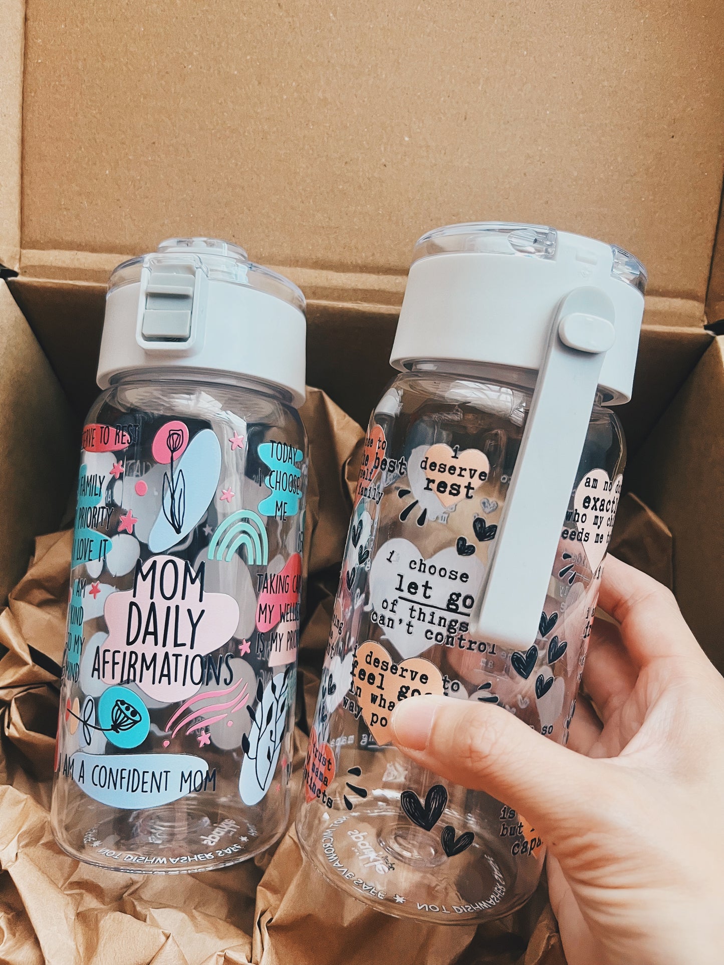 [Gift Set Add-on] Mum Daily Affirmations Water Bottle (2 designs)