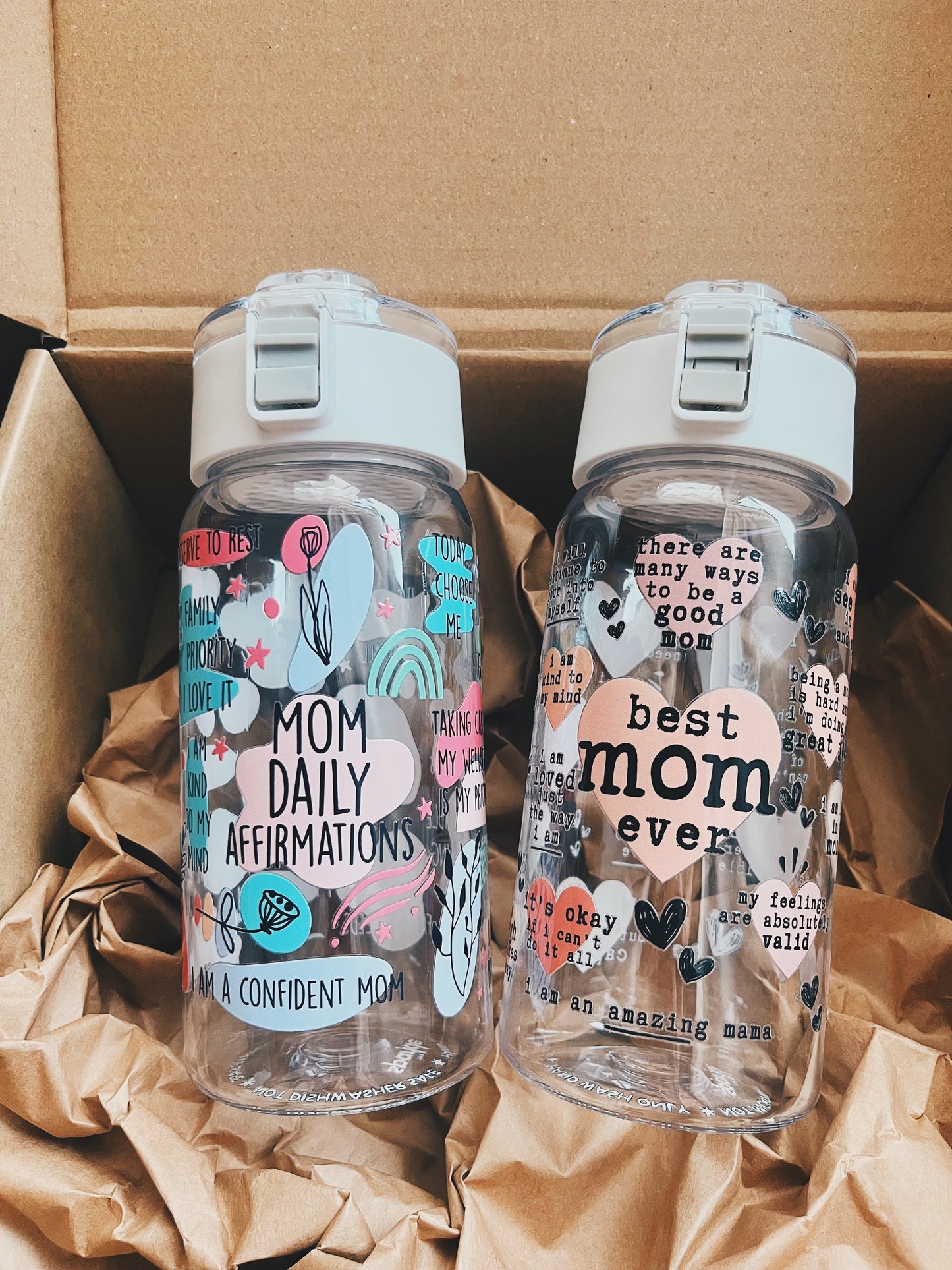 [Gift Set Add-on] Mum Daily Affirmations Water Bottle (2 designs)