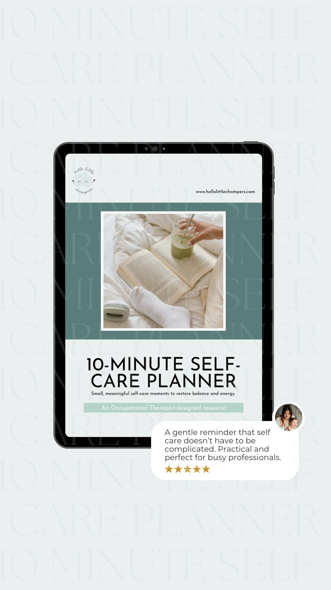 10-Minute Self-Care Planner -  A guide to plan small self-care moments that fit into your day