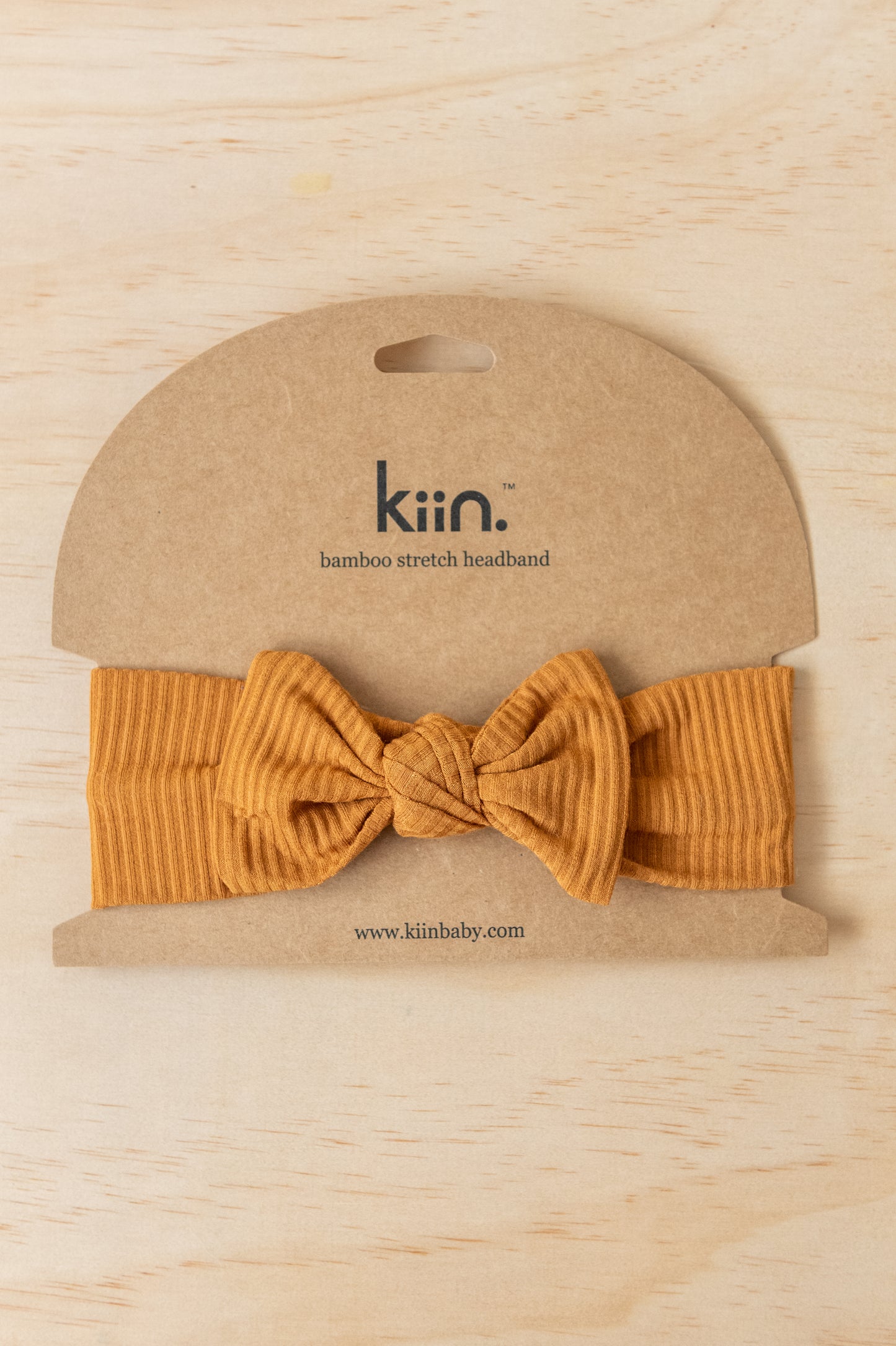 Caramel Bamboo Stretch Bow Headband