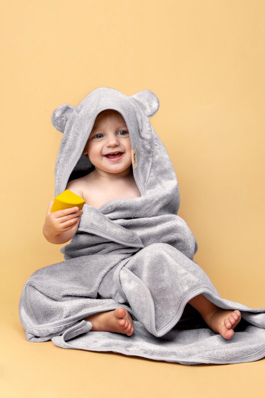 Dusky Blue Hooded Towel