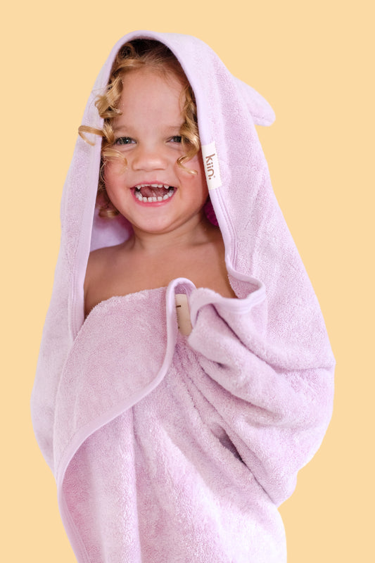 Lilac Hooded Towel