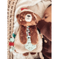 Holiday Itzy Lovey Plush & Teether Toy - Cocoa the Bear