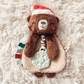 Holiday Itzy Lovey Plush & Teether Toy - Cocoa the Bear