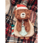 Holiday Itzy Lovey Plush & Teether Toy - Cocoa the Bear