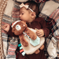 Holiday Itzy Lovey Plush & Teether Toy - Cocoa the Bear