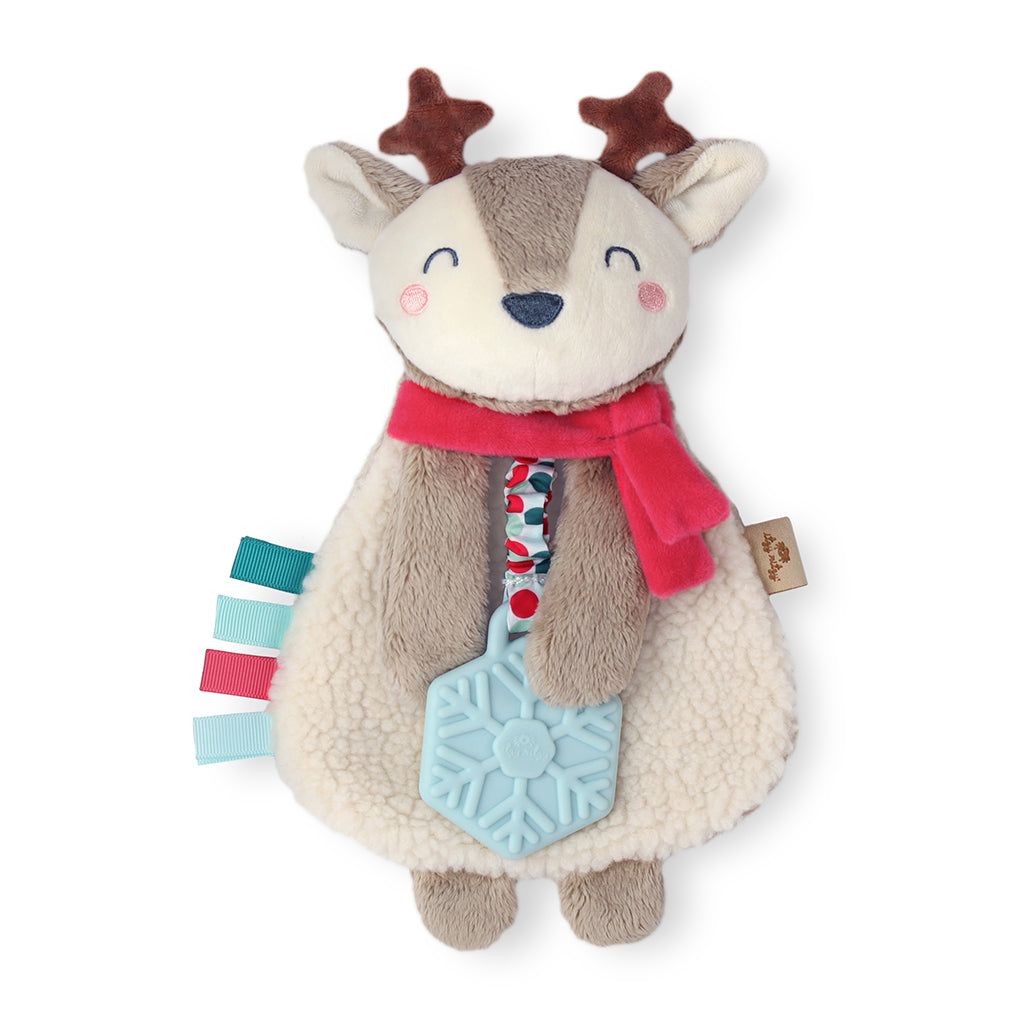 Holiday Itzy Lovey Plush & Teether Toy - Jolly the Reindeer