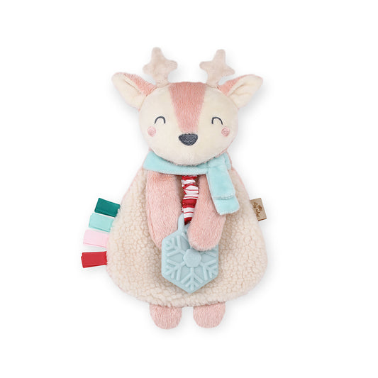 Holiday Itzy Lovey Plush & Teether Toy - Holly the Reindeer