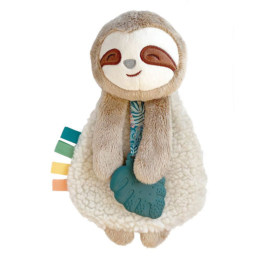 Itzy Lovey Plush & Teether Toy - Peyton the Sloth