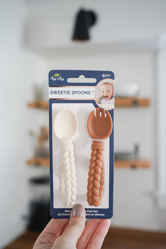 Sweetie Silicone Spoon & Fork set - 3 variants